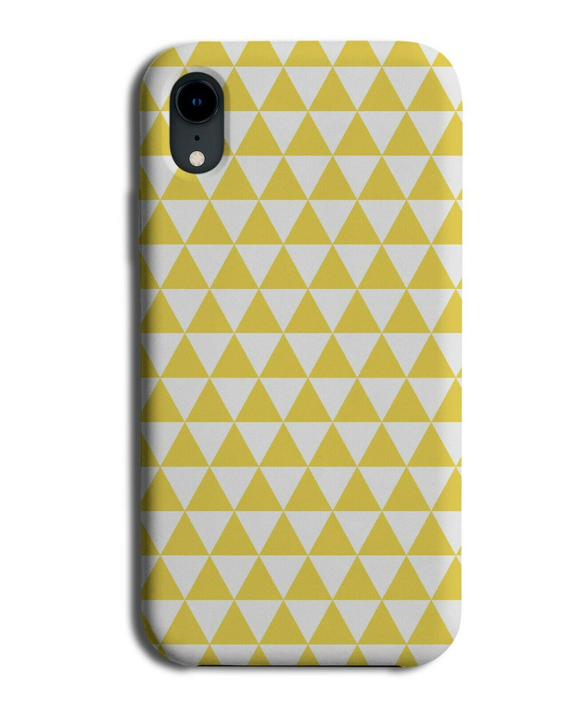 Yellow Geometric Chequered Phone Case Cover Shapes Funky Pattern G543