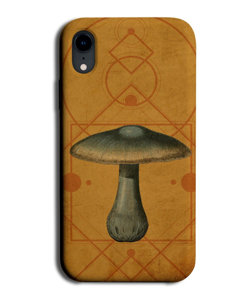 Vintage Mushroom Design Phone Case Cover Mushrooms Top Geometric Fungi P789B