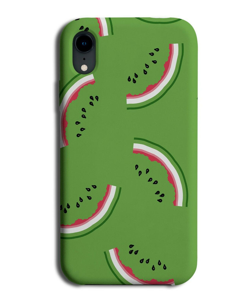 Eaten Watermelon Slice Phone Case Cover Fruit Food Fruits Green E807