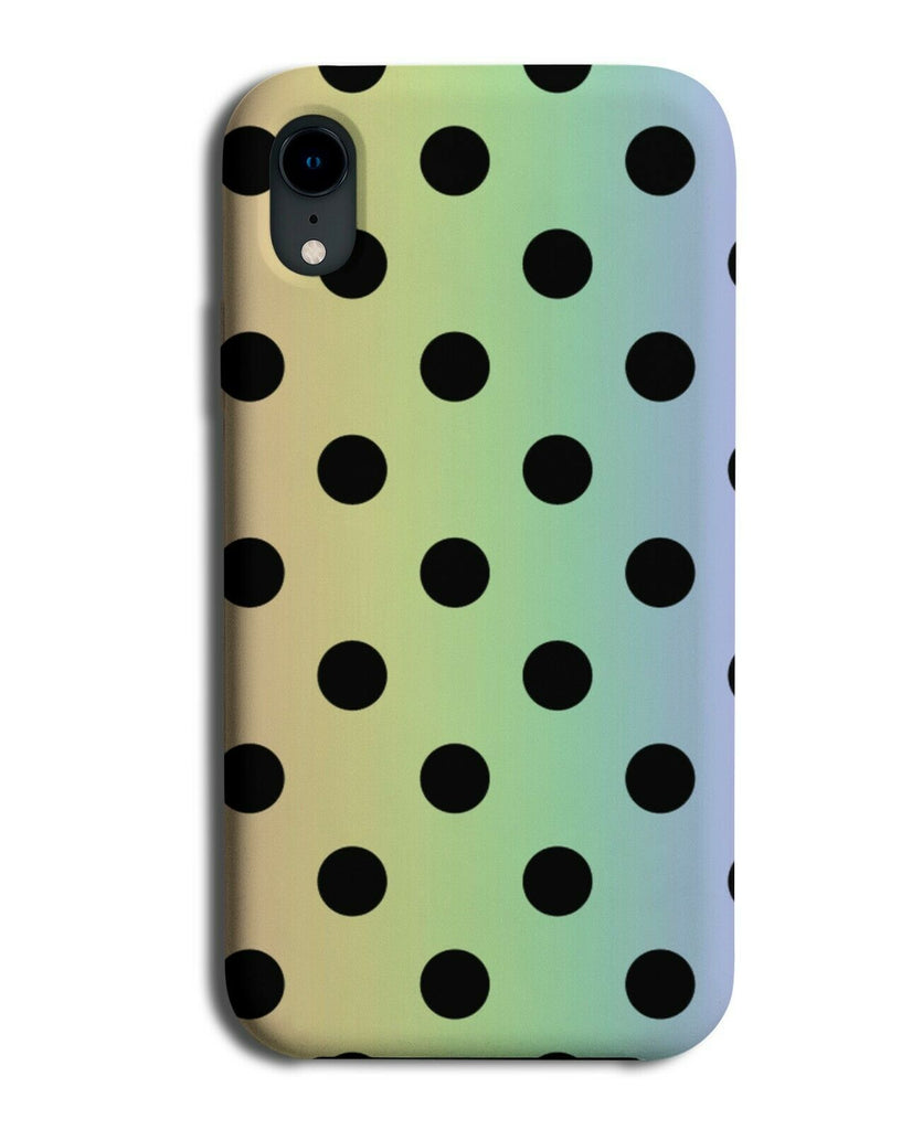 Rainbow and Black Spotted Phone Case Cover Spots Spotty Colourful i482