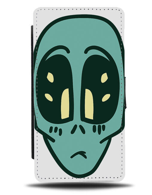 Sad Puppy Dog Eyes Alien Flip Wallet Case Head Upset Crying Miserable J123