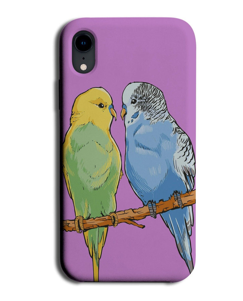 Blue and Yellow Budgies Phone Case Cover Budgie Bird Birds Canaries Pet P535