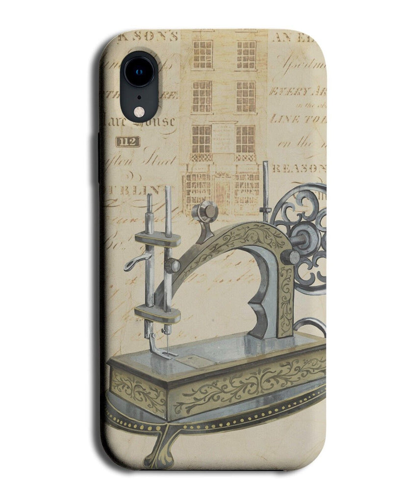 Vintage Sewing Machine Scrapbook Design Phone Case Cover Old Fashioned BV69