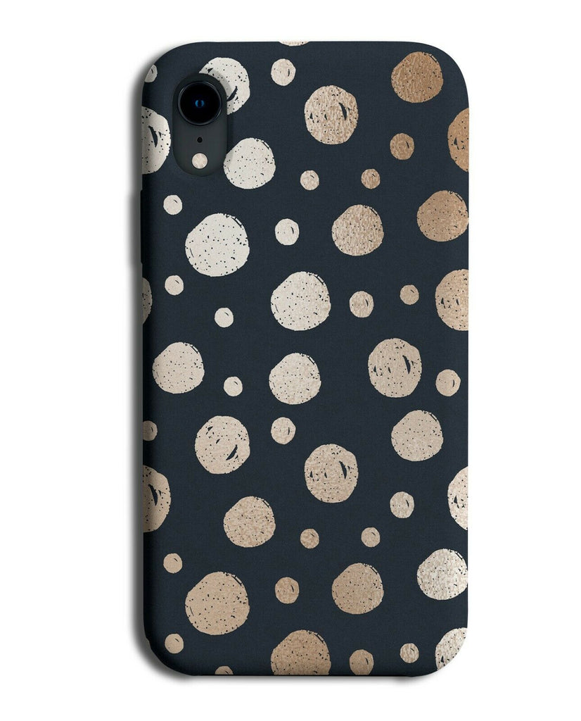 Black and Rose Gold Paint Splotch Markings Phone Case Cover Splotches Stain G101