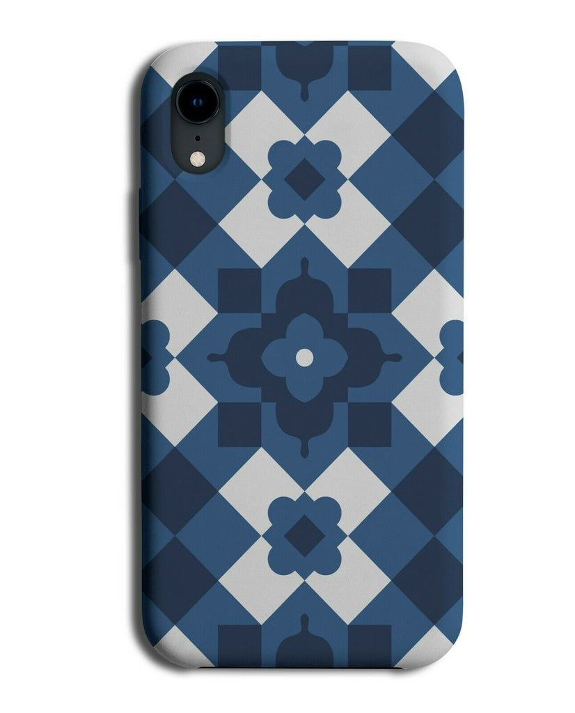 Blue and Chequered Tribal Chequered Squares Phone Case Cover H557