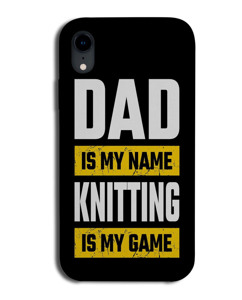 Dad Knitting Phone Case Cover Male Knit Knitter Knit Boys Mens Men Sewing BP18