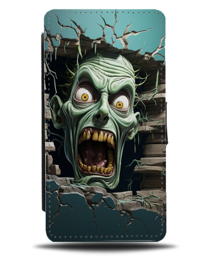 Cartoon Zombie Escape Flip Wallet Case Zombies Children's Kids Halloween DH09