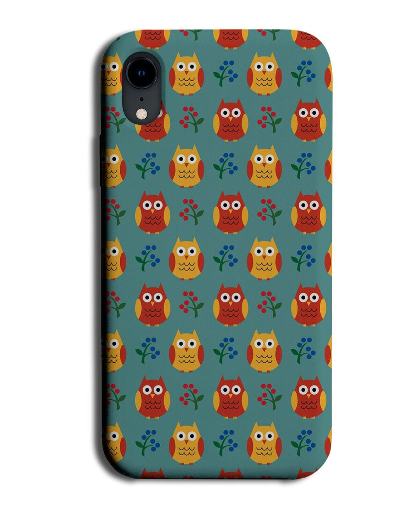 Cartoon Owls Phone Case Cover Owl Bird Birds Childs Child Kids Kid Green Q919F