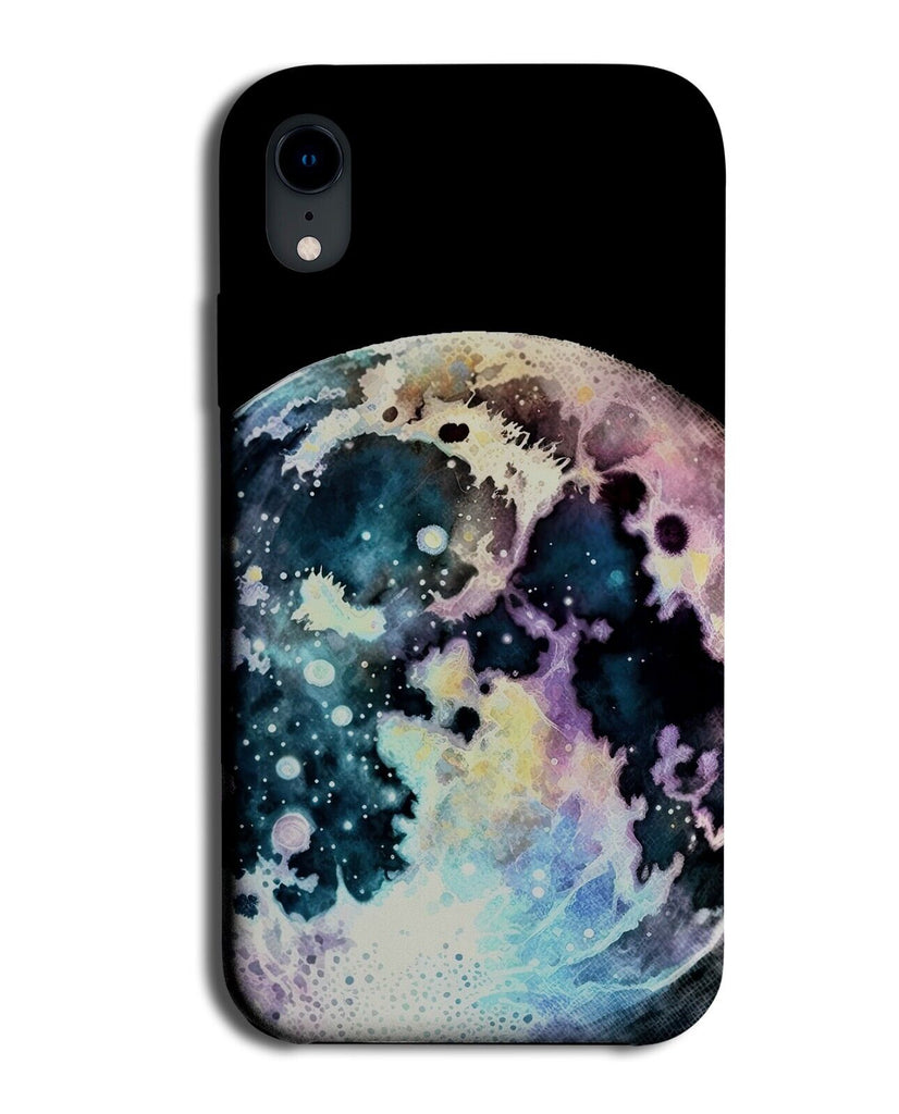 Full Moon Planet Phone Case Cover Colourful Artwork Space Sky Night Black CW28