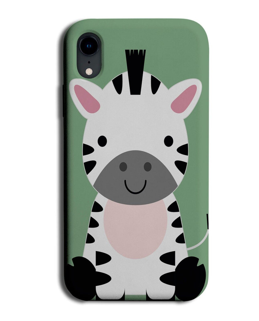 Green Zebra Phone Case Cover Zebras Animal Cartoon Childrens Kids Kiddy Q852U