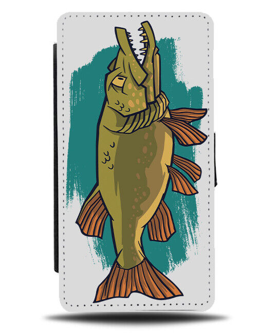 Mounted Fishing Catch Design Flip Wallet Case Fish Carp Trophy Funny J367