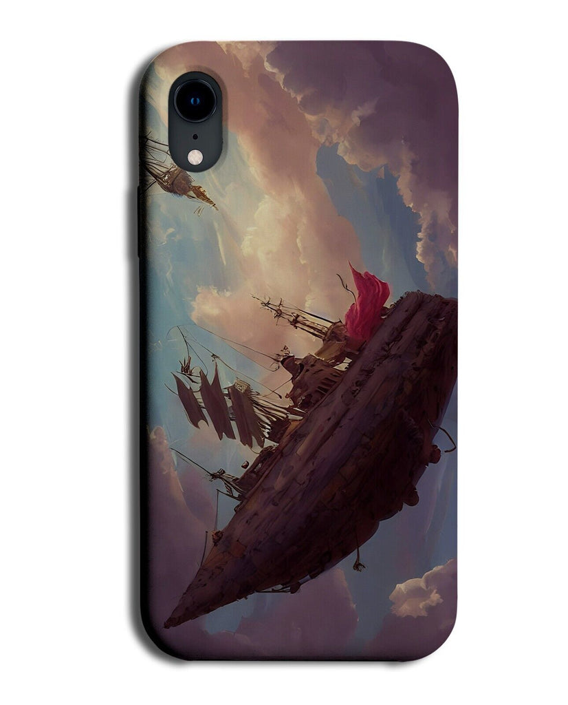 Steampunk Spaceship Phone Case Cover Steam Punk Space Ship Pirates Flying BZ44