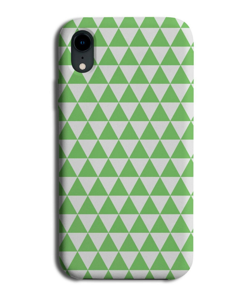 Dark Green Geometric Chequered Phone Case Cover Shapes Funky Pattern G541