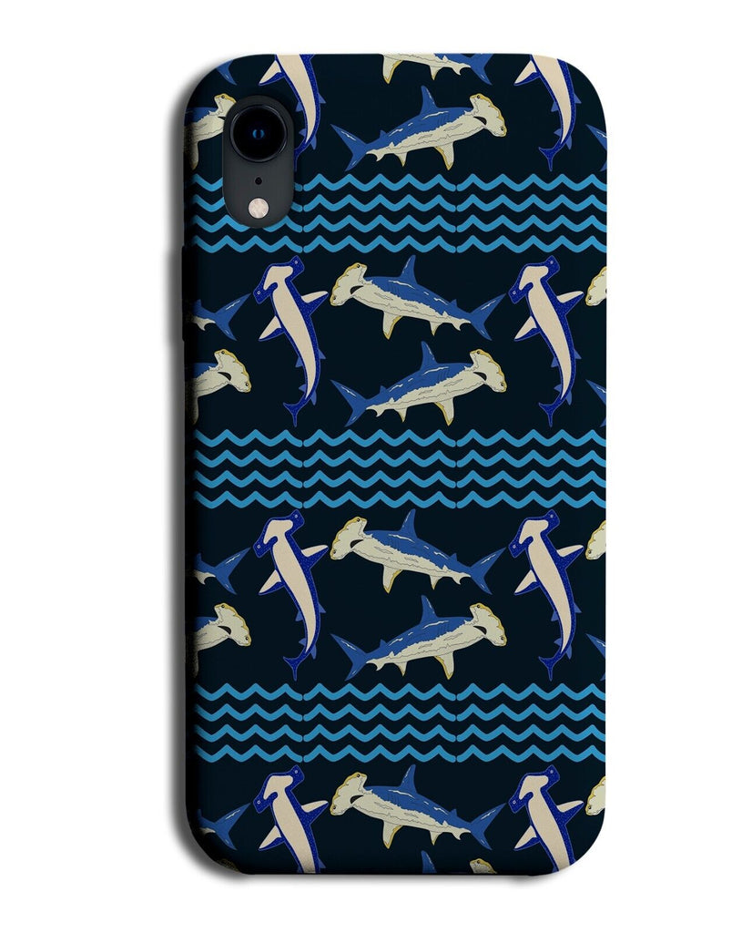 Hammerhead Sharks Pattern Phone Case Cover Print Shark Hammer Heads Head BA55