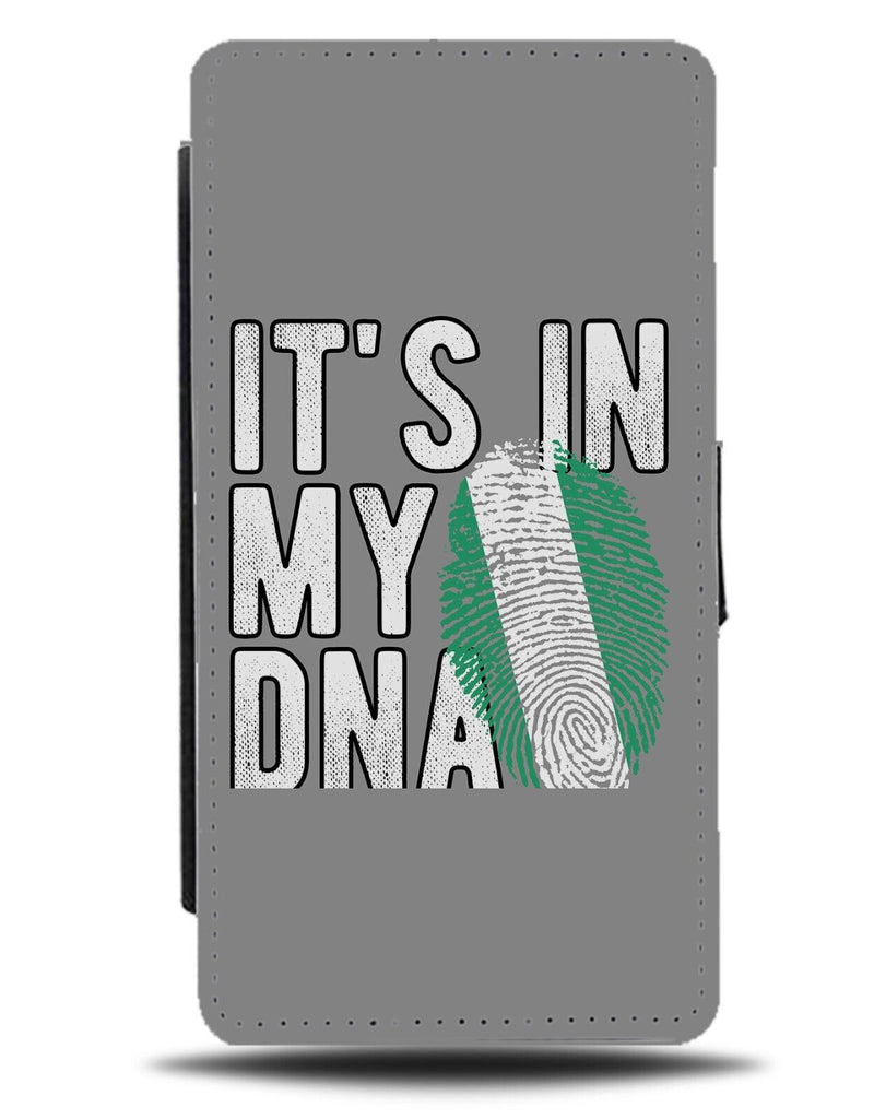 Its In My DNA Nigerian Fingerprint Flip Wallet Case Nigeria Africa African BG85