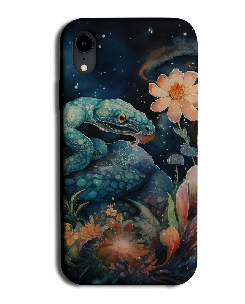 Mysterious Snake Colourful Design Phone Case Cover Snakes Flowers Floral CU71