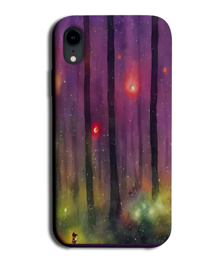 Purple Firefly Forest Phone Case Cover Watercolour Artwork Woods Fairies Q675E