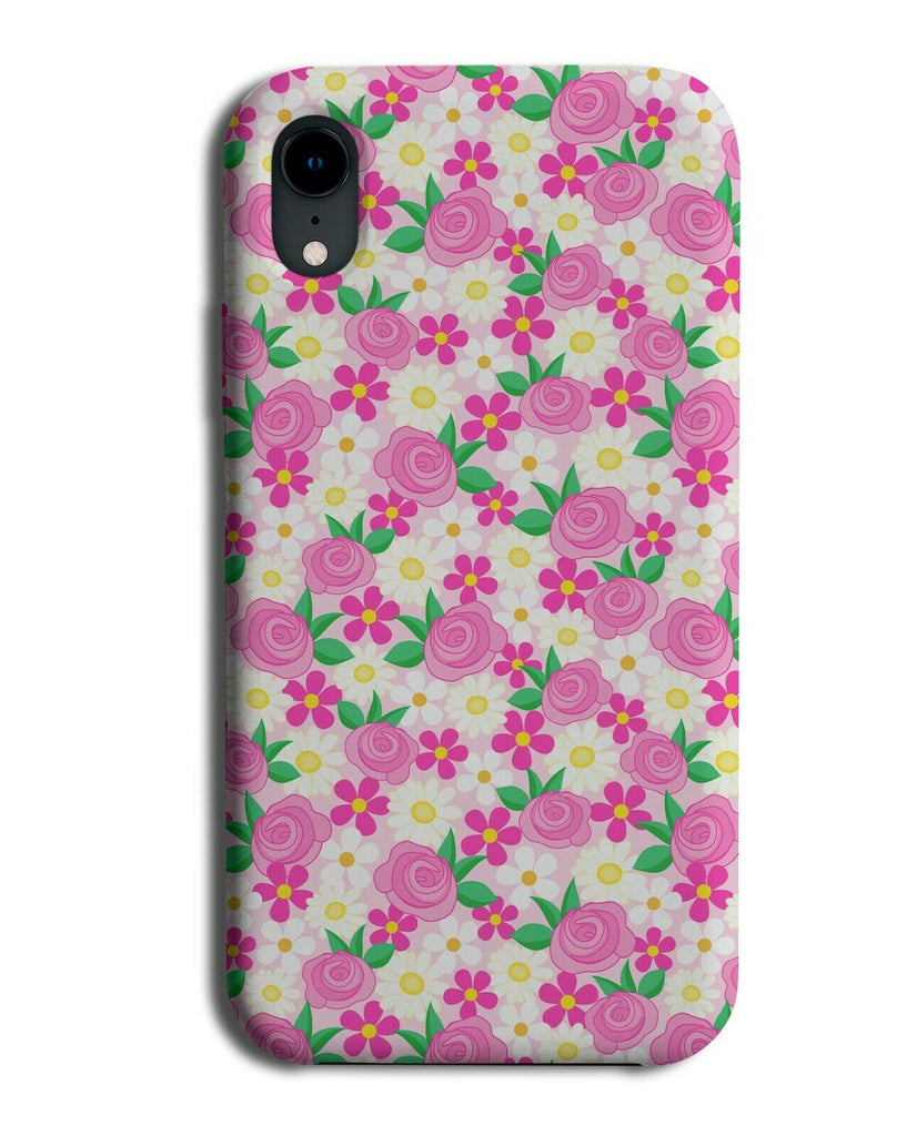 Pink Roses Cartoon Phone Case Cover Flower Picture Photo Flowers Floral G260