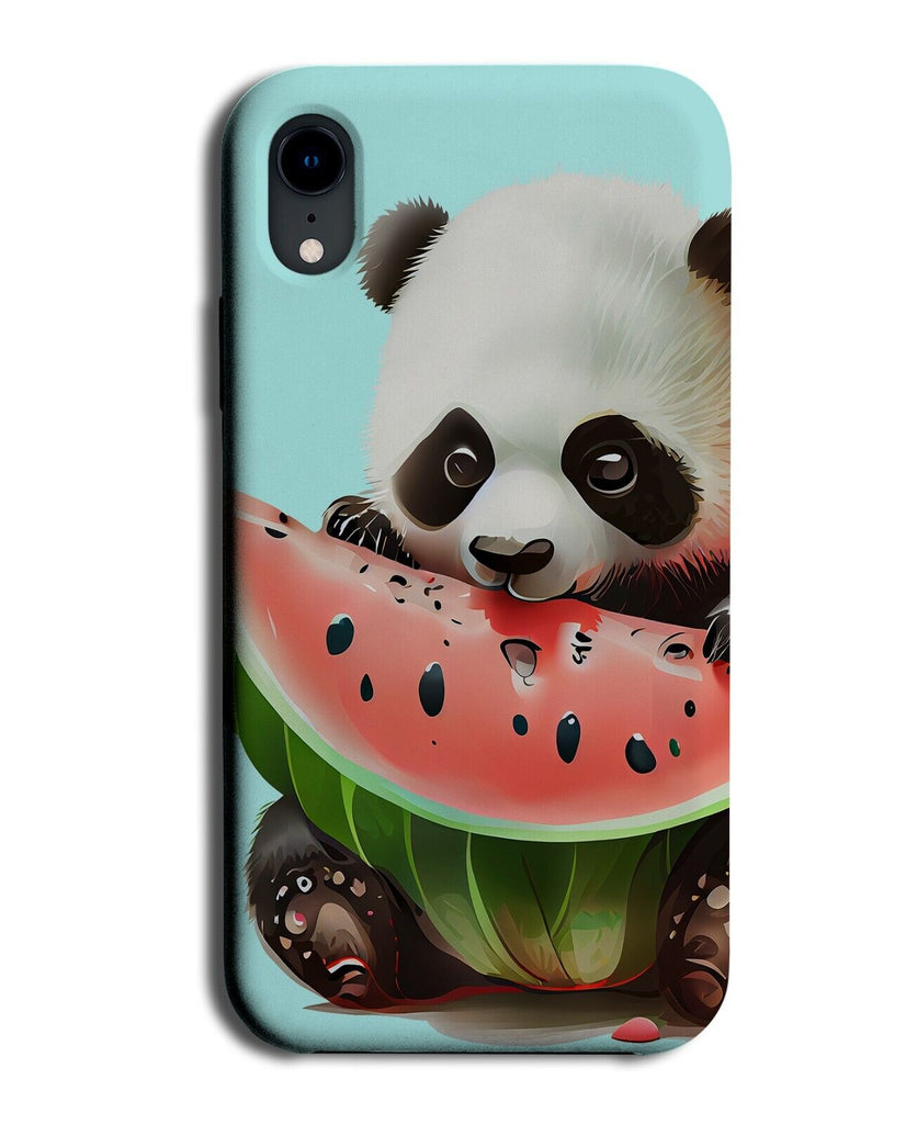 Panda Eating Watermelon Phone Case Cover Water Melon Eat Fat Hungry Healthy AY15