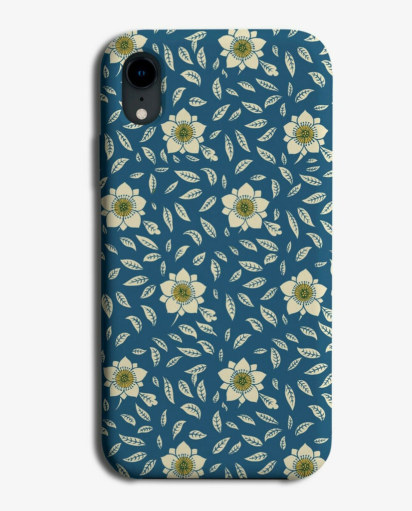 Dark Green Roses Phone Case Cover Floral Flowery Leafs Handdrawn E888