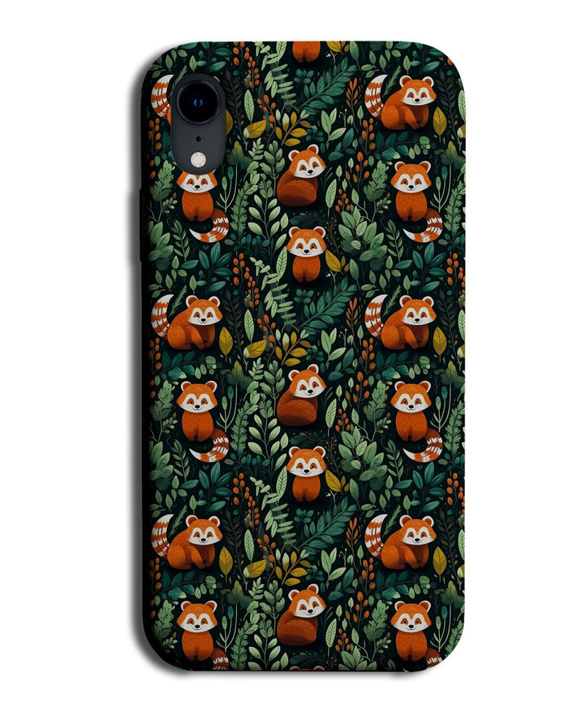 Red Panda In The Jungle Pattern Phone Case Cover Pandas Leaves Forrest Kids CG34