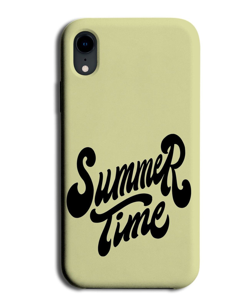 Summer Time Phone Case Cover Summers Holiday Season Yellow Sunny Sun Beach Q348