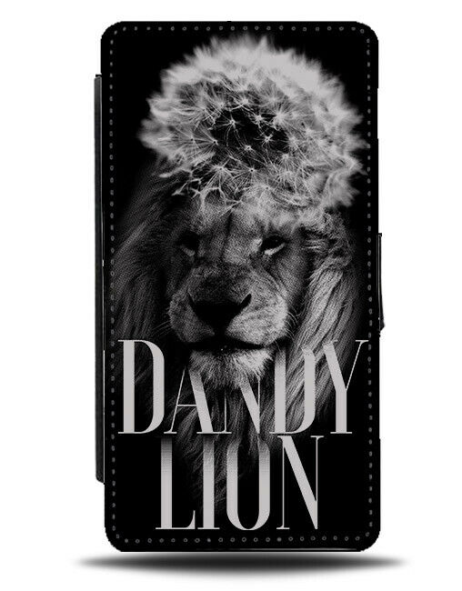 Dandylion Flip Wallet Phone Case Dandelion Flower Lion Lions Dandelions E433