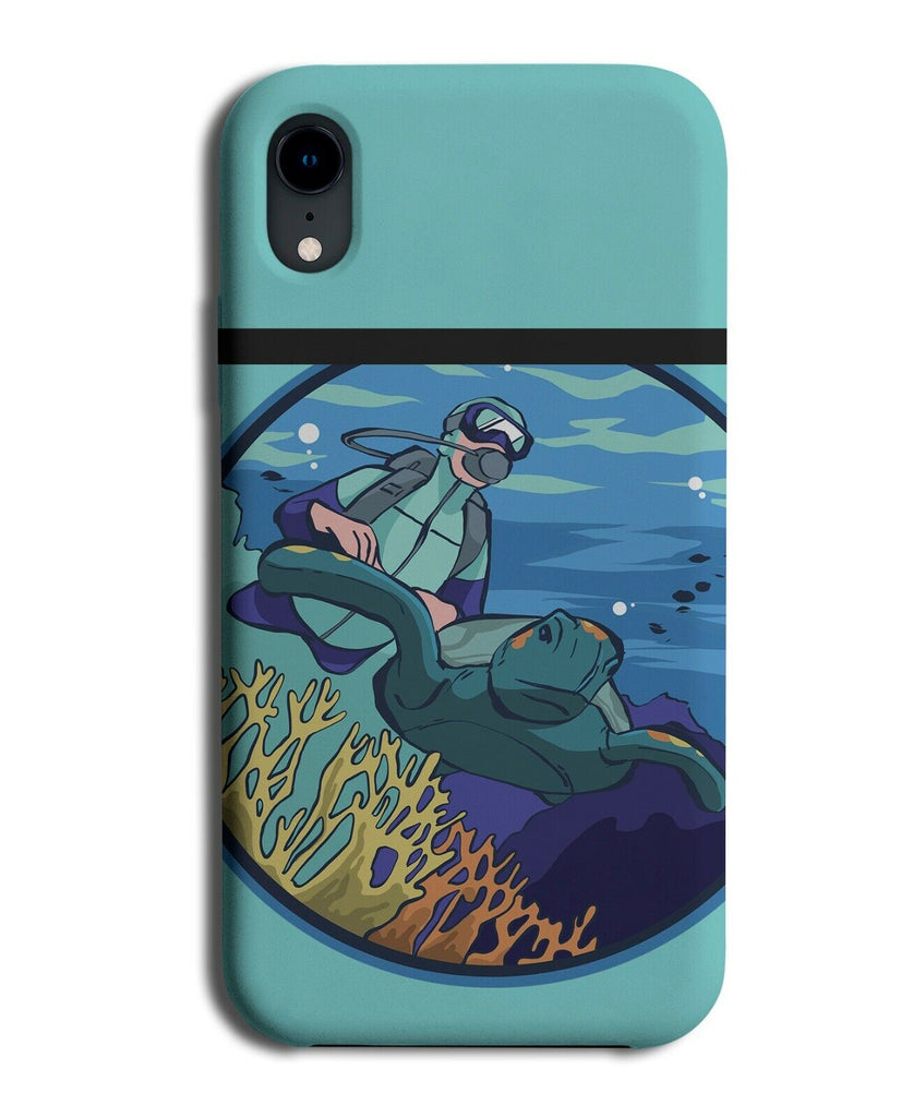 Scubadiving Cartoon Phone Case Cover Coral Reef Snorkeling Scuba Diving K247