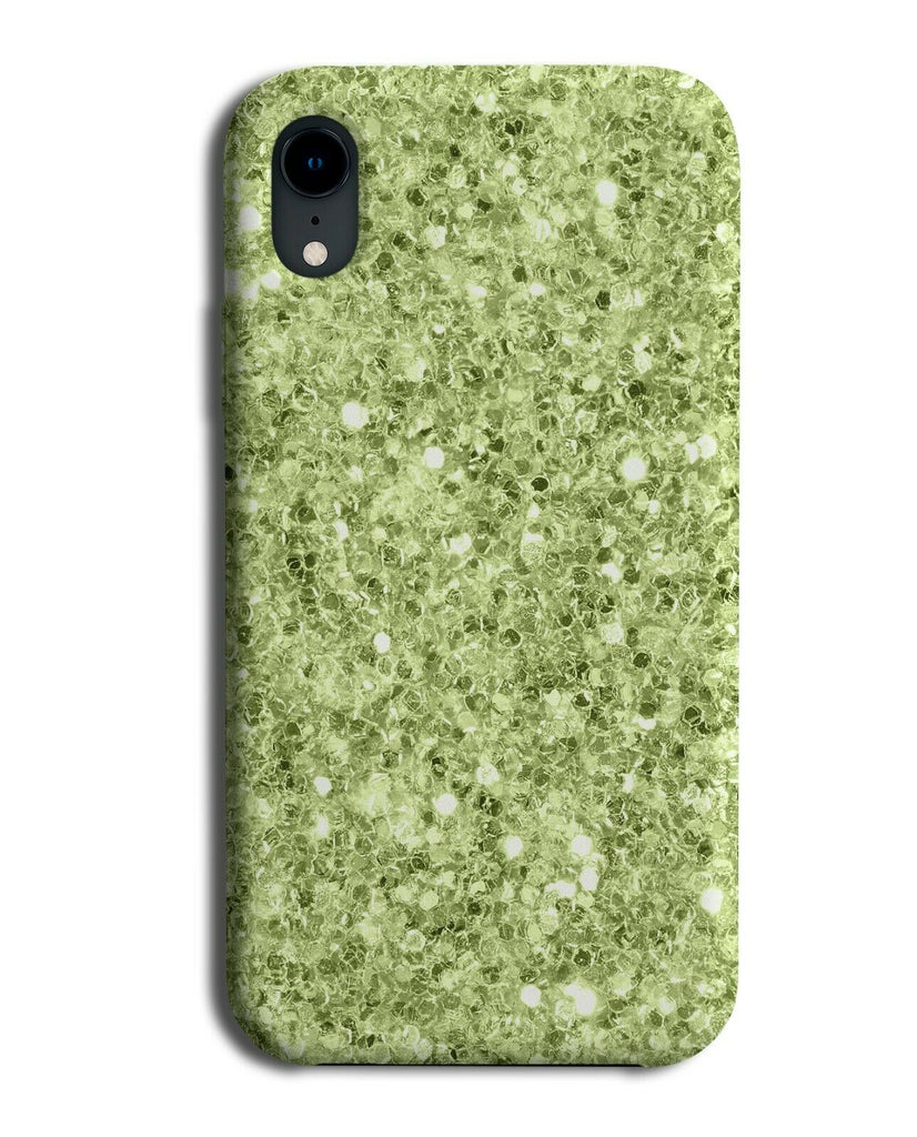Green Grass Coloured Glitter Print Phone Case Cover Printed Design Pattern G132