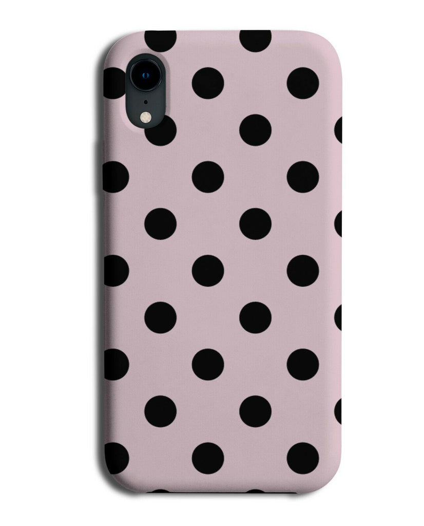 Baby Pink and Black Phone Case Cover Colour Polka Dot Dots Dotted Spots i533