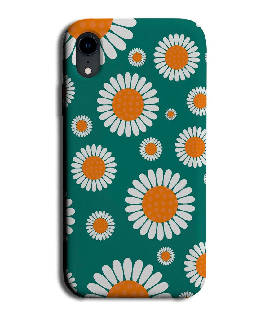 Dark Green Large Daisy Flowers Phone Case Cover Flower Daisies Floral Q630G