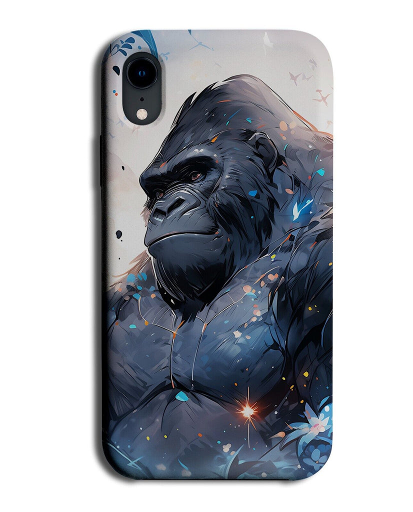 Cartoon Comic Book Style Gorilla Phone Case Cover Gorillas Art Silver Back DH38