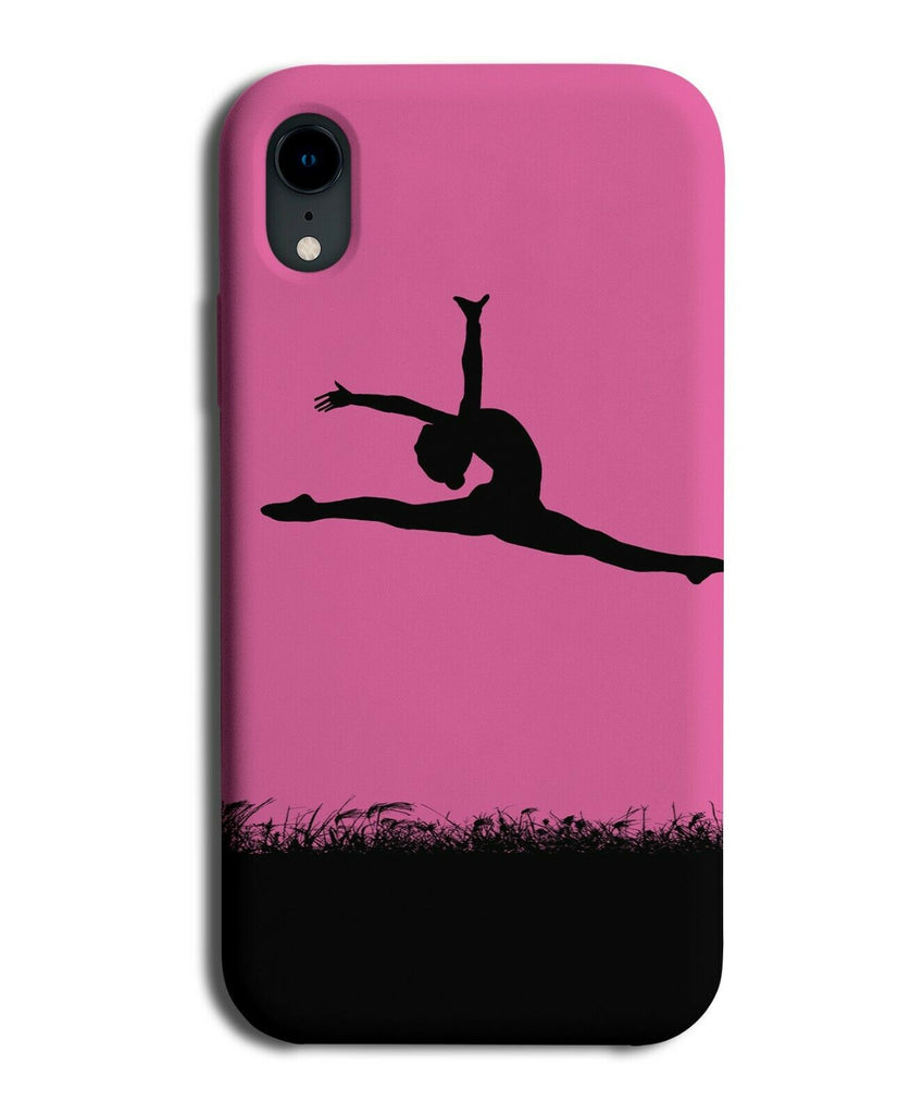Gymnastics Phone Case Cover Dancer Dancing Kit Dancing Hot Pink Colour i614