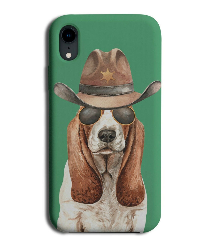 Basset Hound Phone Case Cover Dog Dogs Pet Cowboy Cow Boy Hat Sheriff K487