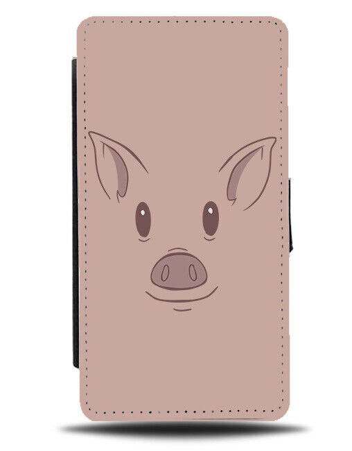 Cartoon Kids Pig Face Flip Wallet Case Childrens Childs Pigs Piggy Head K009