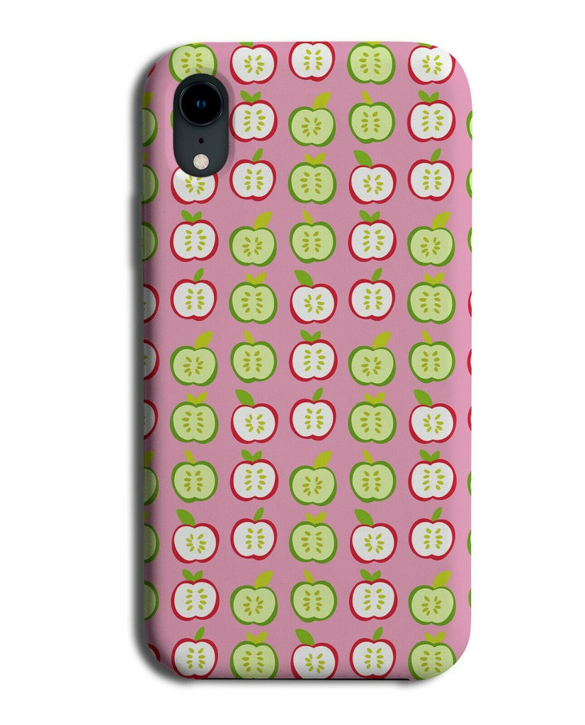 Dark Pink Apples Phone Case Cover Apples Red and Green Apple Novelty Fruit F075