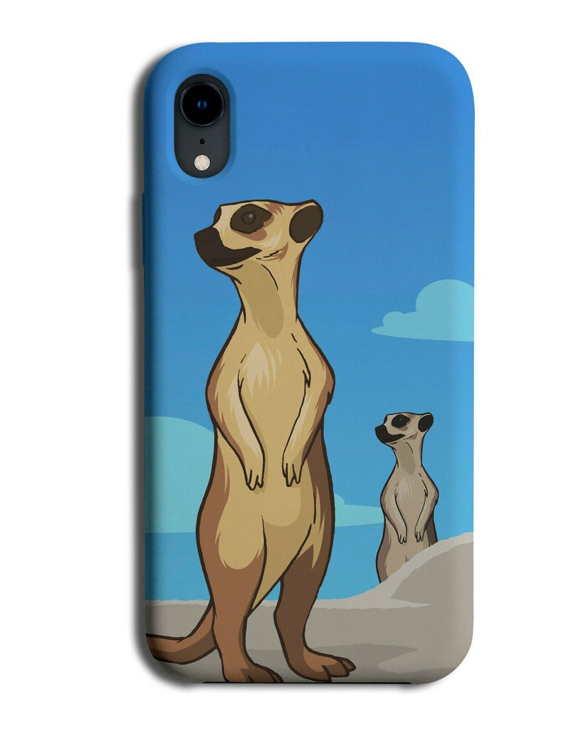 Stylish Peering Meerkat Cartoon Phone Case Cover Design Standing Meer Kat J730