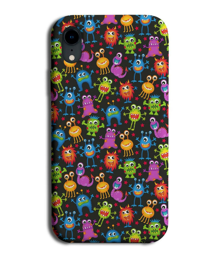 Childrens Colourful Monster Phone Case Cover Monsters Aliens Cartoon E744