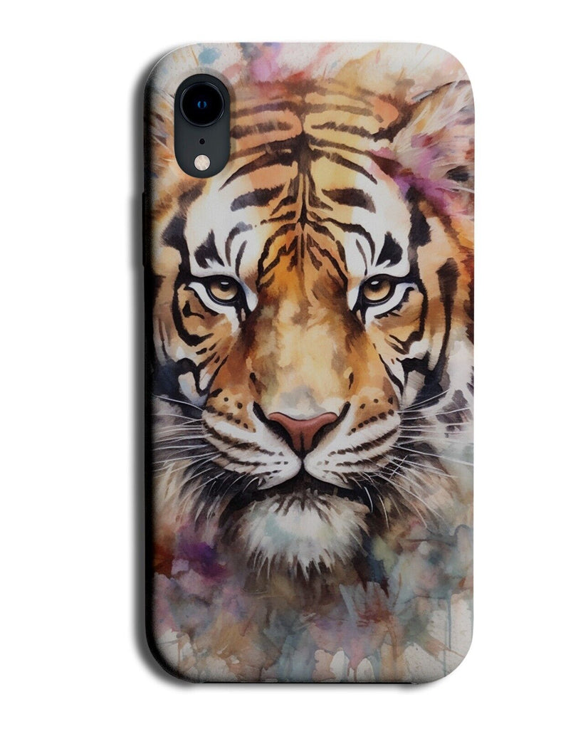 Watercolour Tigers Face Phone Case Cover Tiger Wild Siberian Indian Painted CI52