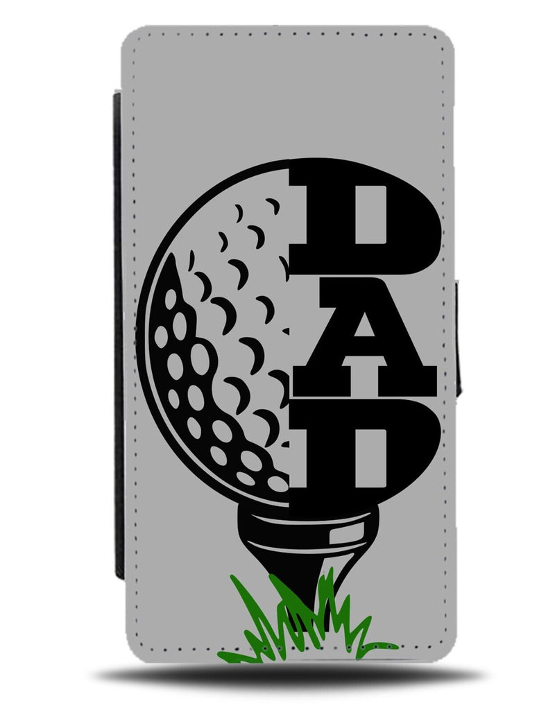 Dad Golf Flip Wallet Case Golfers Kit Dads Mens Gift Present Grey Golfs AS21