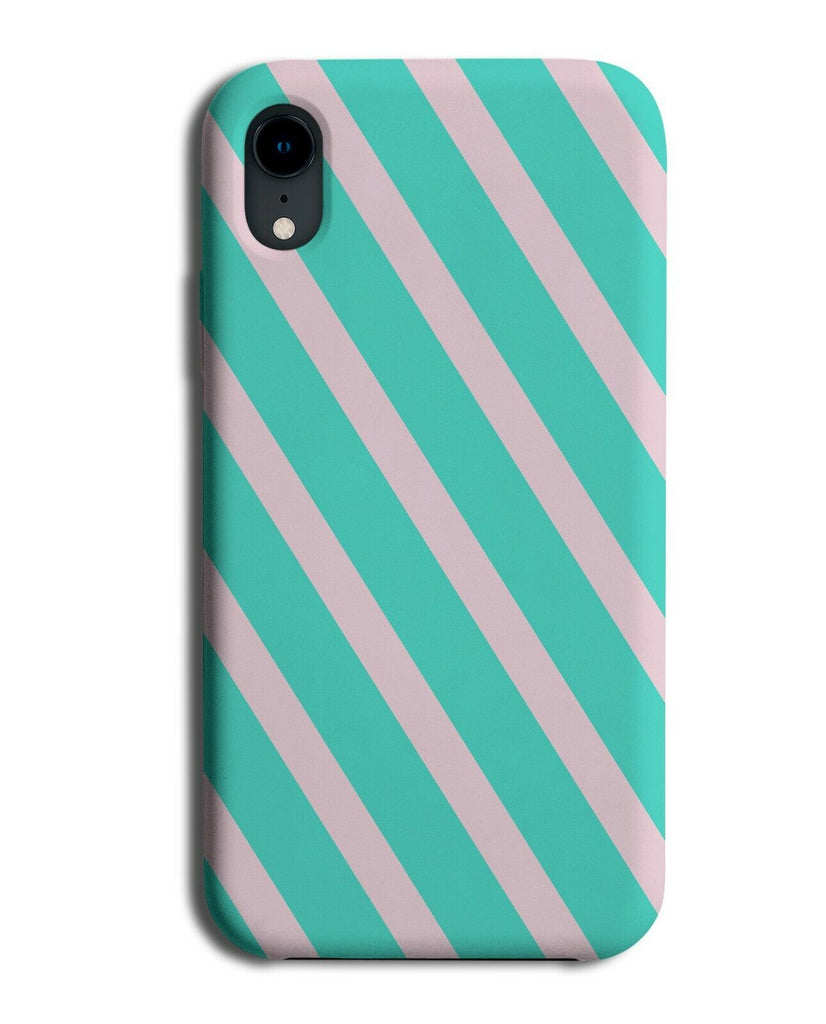 Turquoise Green and Baby Pink Phone Case Cover Stripe Horizontal Stripes i815
