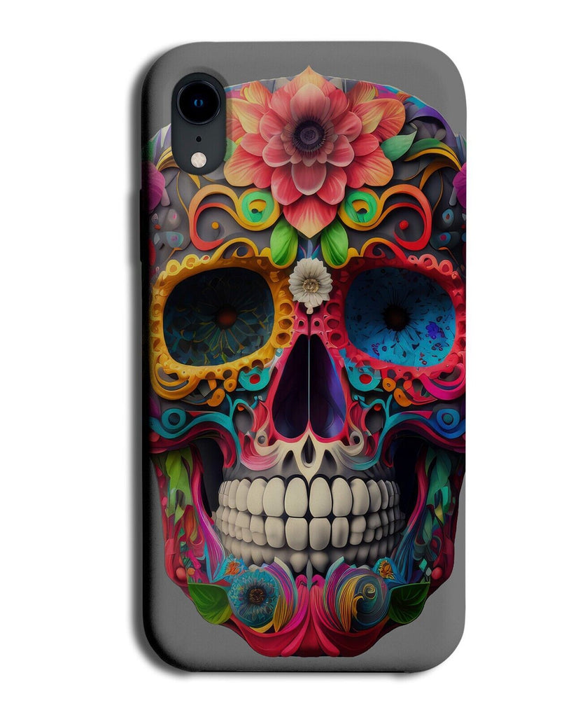 Mexican Sugar Skull Phone Case Cover Sugarskull Floral Flowers Colourful AG28