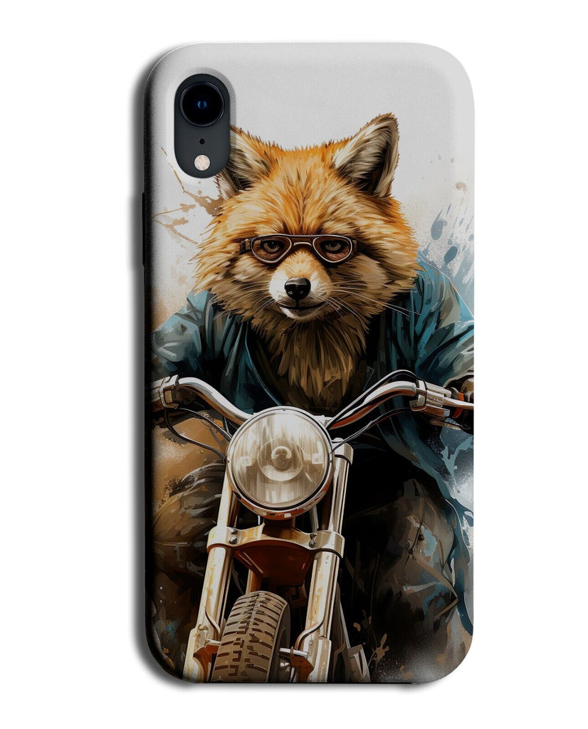 Fox Riding A Motorbike Phone Case Cover Foxes Motorbikes Motor Bike Face BY50