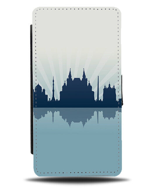 Moscow Skyline Silhouette Flip Wallet Case Russia Russian Buildings City K239