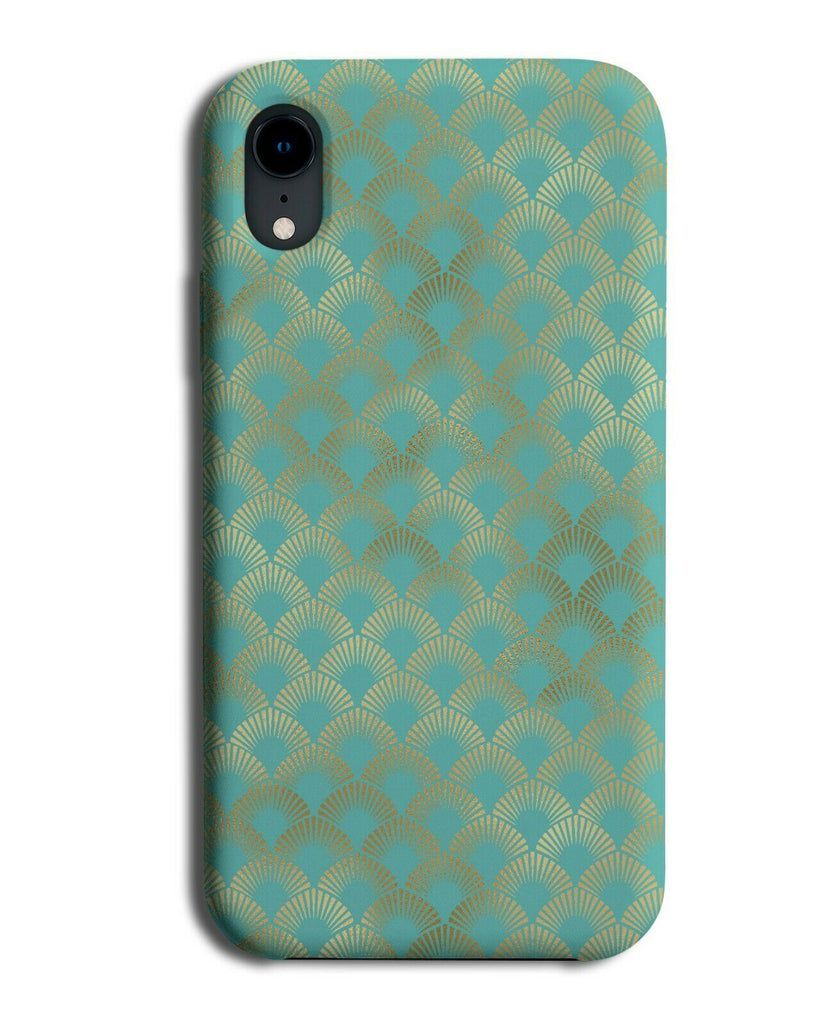 Dark Mint Green Scaly Pattern Phone Case Cover Scales Diamonds Shapes G287