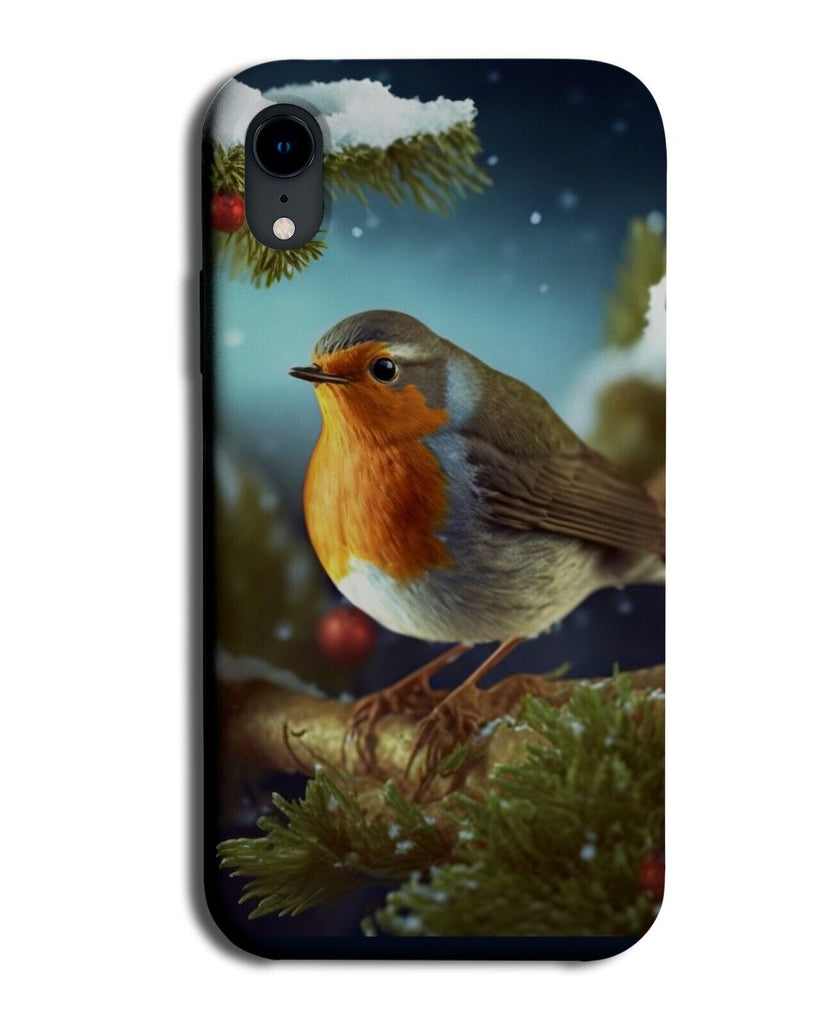 Christmas Robin Photograph Phone Case Cover Redbreast Red Breast Robins CL98