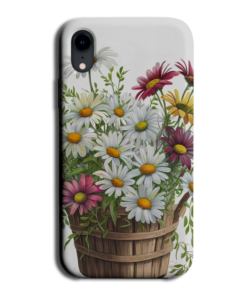 Bunch Of Multicolour Daisies Phone Case Cover Daisy Flowers Pot Basket Cute AF08