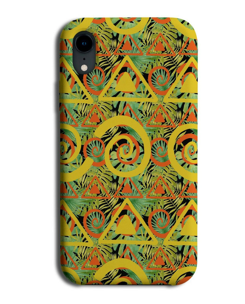 African Shapes Phone Case Cover Geometric Design Africa Swirls Stylish E715