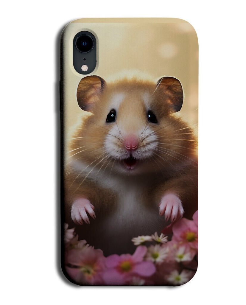 Fat Hamster Phone Case Cover Chubby Pet Hamsters Floral Flowers Lover Face DC70