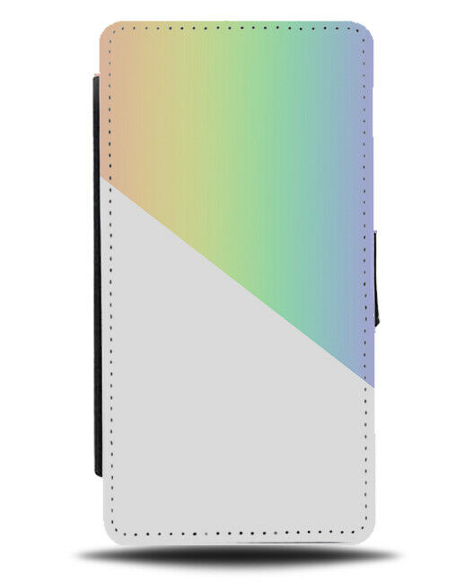 Rainbow Coloured And White Flip Cover Wallet Phone Case Colourful Kids i401